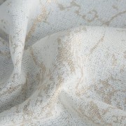 Zasłona gotowa 140 × 270 cm marmurek – elegancka zasłona dekoracyjna z taśmą kremowo złota