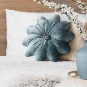 Poduszka dekoracyjna Kwiat ∅ 40 cm welwet