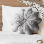 Poduszka dekoracyjna Kwiat ∅ 40 cm welwet  