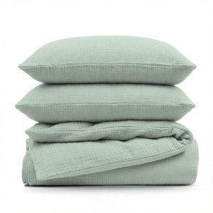 Pościel muślinowa 160x200cm bez prasowania 100% bawełna – naturalnie miękka, oddychająca 