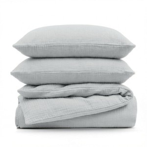 Pościel muślinowa 220x200cm bez prasowania 100% bawełna – naturalnie miękka, oddychająca   