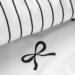 Pościel dwustronna - kokardki - 140x200 bawełna satynowa na zamek