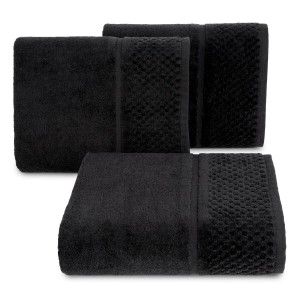 Ręcznik klasyczny bawełniany 50x90 czarny 550 gr/m2