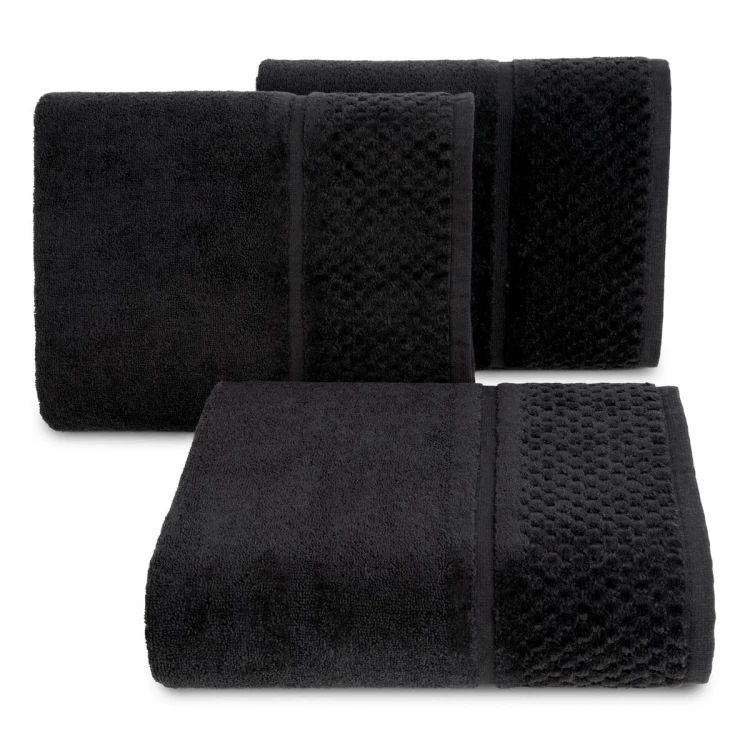 Ręcznik klasyczny bawełniany 50x90 czarny 550 gr/m2