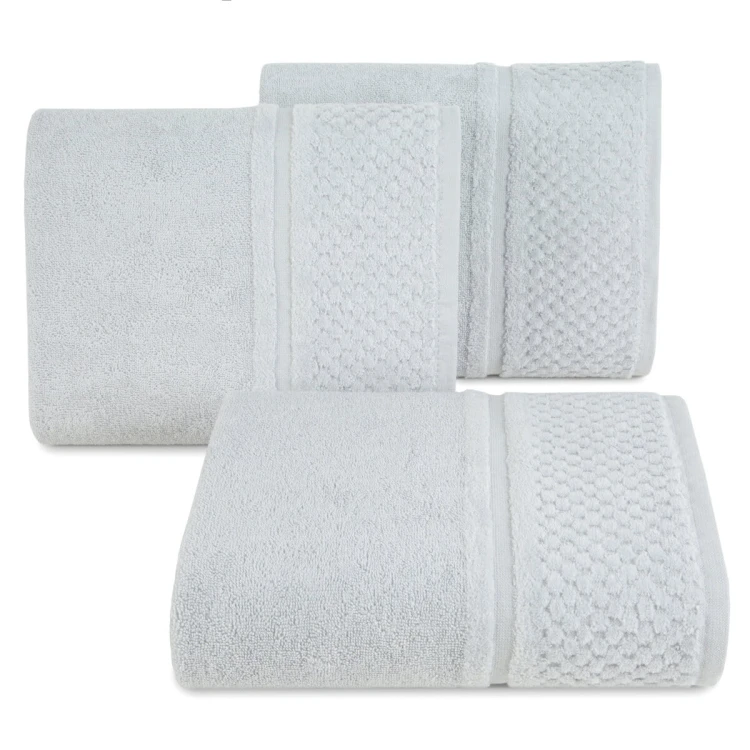 Ręcznik klasyczny bawełniany 70x140 srebrny 550 gr/m2