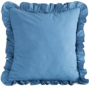 Poszewka bawełniana z falbanką 45 × 45 cm do pościeli