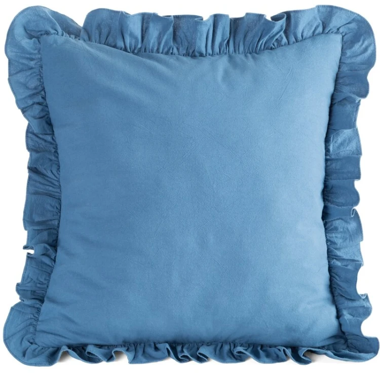 Poszewka bawełniana z falbanką 45 × 45 cm do pościeli