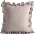 Poszewka bawełniana z falbanką 45 × 45 cm do pościeli 