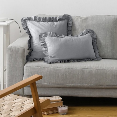 Poszewka bawełniana z falbanką 45 × 45 cm do pościeli