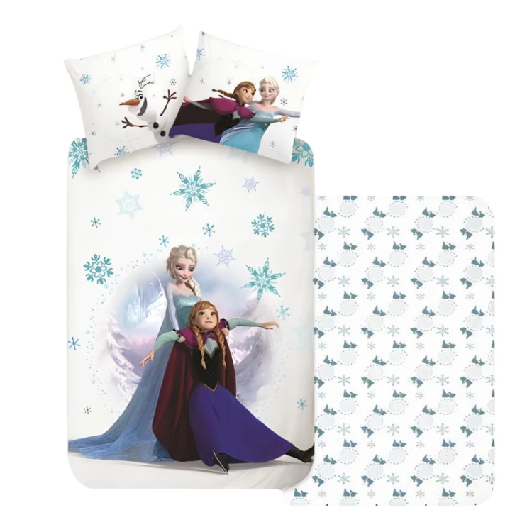 Pościel Bawełniana - Disney ELSA - 140X200 cm na zamek