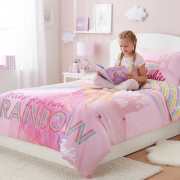 Pościel Dwustronna - Disney BARBIE - 140X200 cm 100% bawełna na zamek