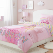 Pościel Dwustronna - Disney BARBIE - 140X200 cm 100% bawełna na zamek