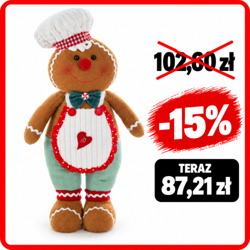Pluszowy piernikarz z promocją -30%