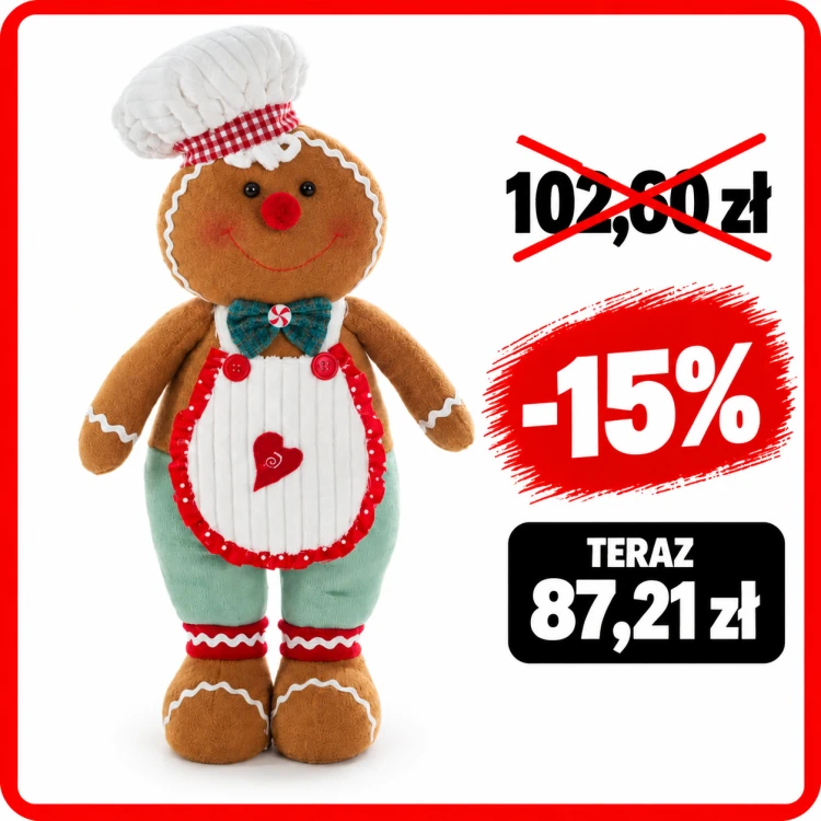 Pluszowy piernikarz z promocją -30%