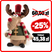 Świąteczny renifer z promocją -25%