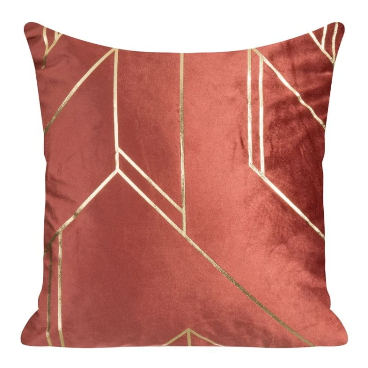 POSZEWKA DEKOR GINA miedź VELVET 45X45 EUROFIRANY
