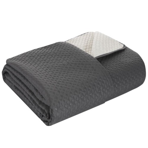 Narzuta BONI 220X240 EUROFIRANY dwustronna STAL i KREM