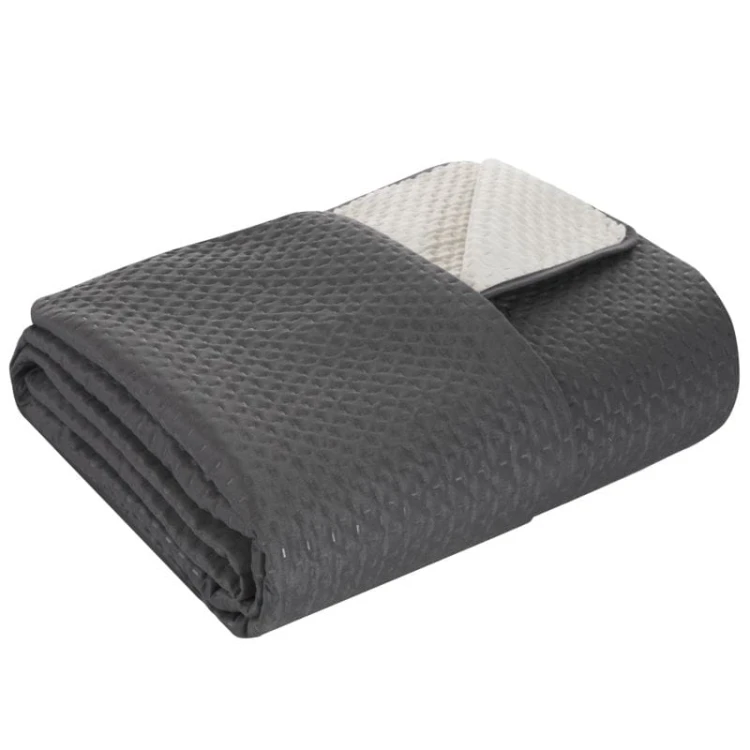 Narzuta BONI 220X240 EUROFIRANY dwustronna STAL i KREM