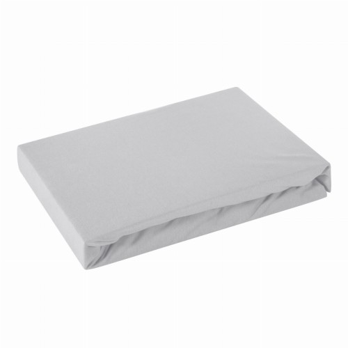 Prześcieradło - stal - 160X200 EUROFIRANY Jersey z gumką