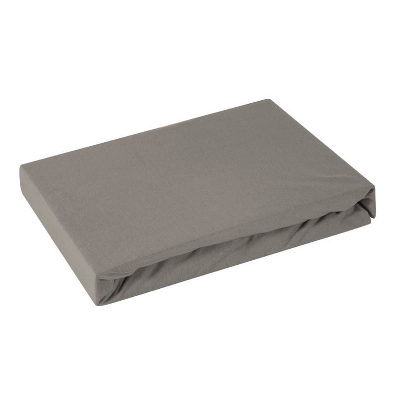 Prześcieradło - szary - 220X200 EUROFIRANY Jersey z gumką