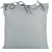 Poszewka Dekor w stylu rustykalnym - ALVA - 45X45 jasny szary