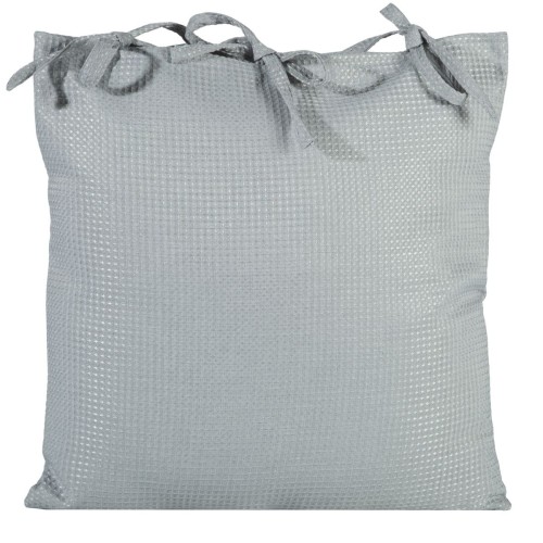 Poszewka Dekor w stylu rustykalnym - ALVA - 45X45 jasny szary