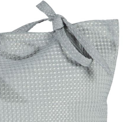 Poszewka Dekor w stylu rustykalnym - ALVA - 45X45 jasny szary