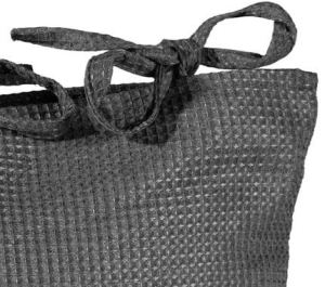 Poszewka Dekor w stylu rustykalnym - ALVA - 45X45 grafit