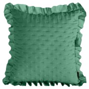 Poszewka Dekor - LIBI - zielona 45X45 z falbanką