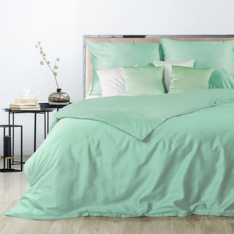 Komplet Pościeli - LUXURY NOVA - miętowy 220x200 EUROFIRANY na zamek