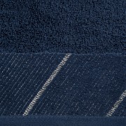 Ręcznik EVITA 50x90 granatowy z srebrnym zdobieniem - PREMIUM