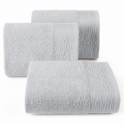 Ręcznik - dafne - 50x90 żakardowy z elegancką bordiurą srebrny