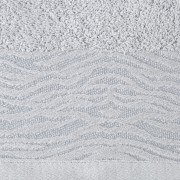 Ręcznik - dafne - 70x140 żakardowy z elegancką bordiurą srebrny
