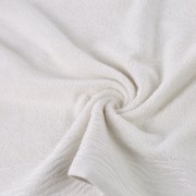 Ręcznik - dafne - 70x140 żakardowy z elegancką bordiurą kremowy