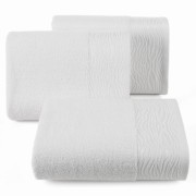 Ręcznik - dafne - 50x90 żakardowy z elegancką bordiurą biały