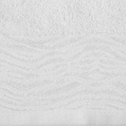 Ręcznik - dafne - 70x140 żakardowy z elegancką bordiurą biały