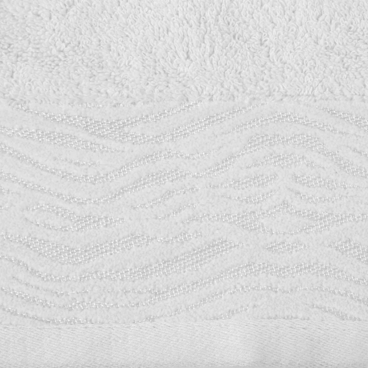 Ręcznik - dafne - 70x140 żakardowy z elegancką bordiurą biały