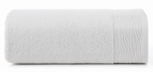 Ręcznik - dafne - 70x140 żakardowy z elegancką bordiurą biały
