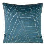 limited collection -POSZEWKA DEKOR - musa - VELVET 45X45 ZŁOTY nadruk   