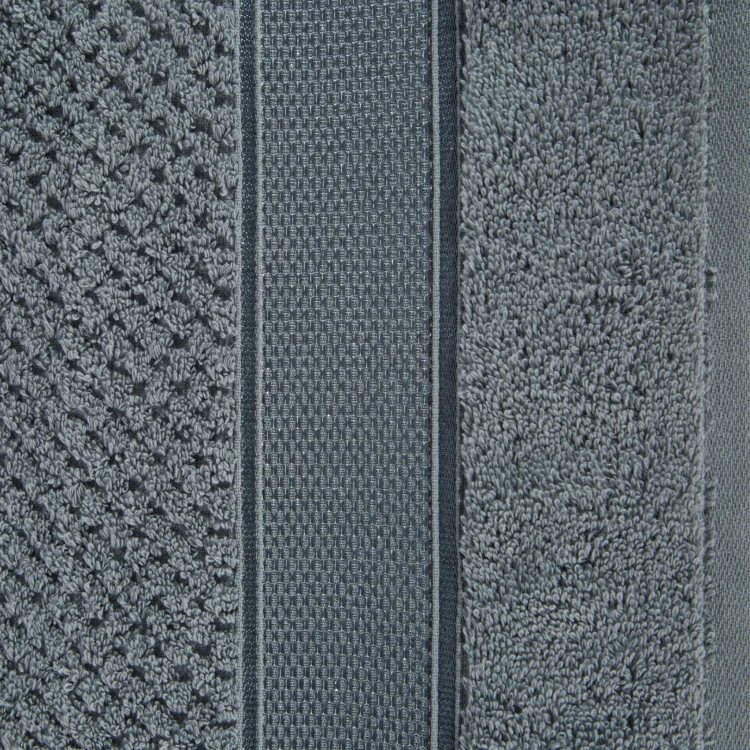 Ręcznik MILAN PREMIUM - z glamour bordiurą 70x140 SREBRNY 100% bawełna