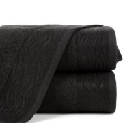 Ręcznik - dafne - 50x90 żakardowy z elegancką bordiurą czarny