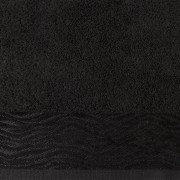 Ręcznik - dafne - 50x90 żakardowy z elegancką bordiurą czarny