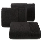 Ręcznik - dafne - 50x90 żakardowy z elegancką bordiurą czarny