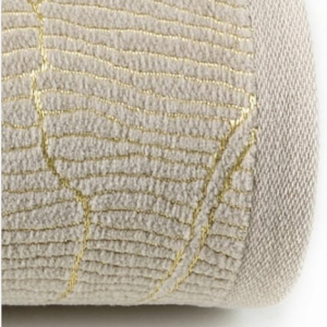 Ręcznik - metalic - 70x140 beż z złotym zdobieniem