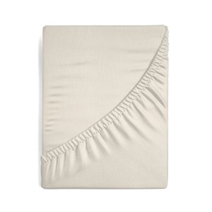 Prześcieradło beż 180X200 EUROFIRANY Jersey z gumką